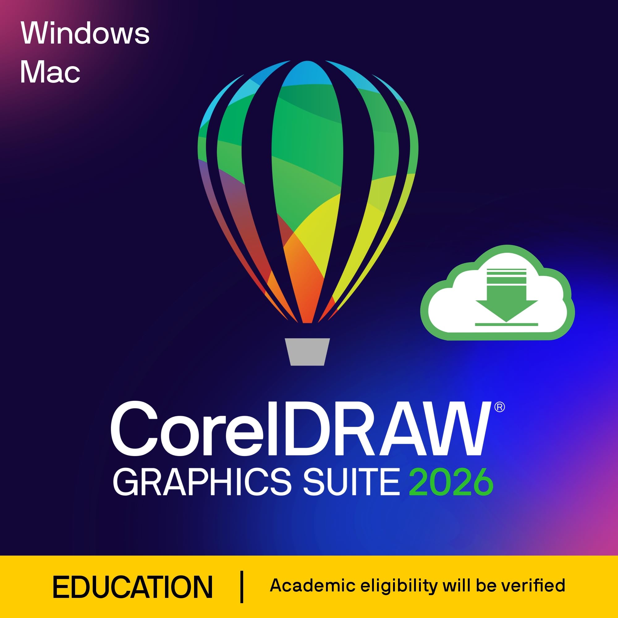 CorelDRAW Graphics Suite 2026 | Education Edition | Graphic Design Software for 