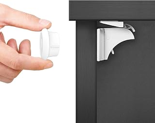 Dokon Child Safety Magnetic Cupboard Locks for Kitchen Cabinet & Drawer | 10 Locks + 2 Magnet Keys, Invisible Baby Proofing, No Tools or Drilling, Easy to Install, Fits Most Cupboard & Drawer Doors