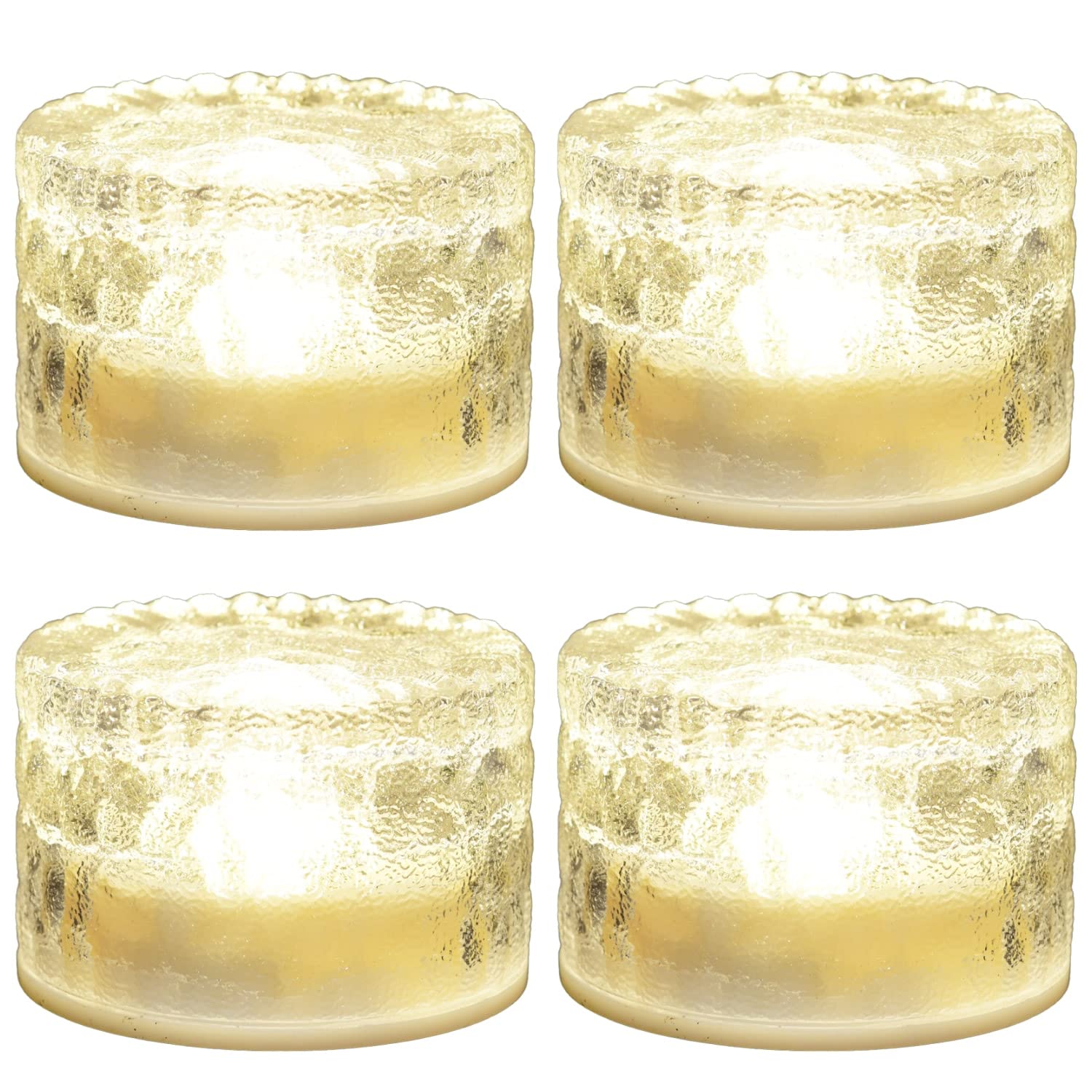 Yamazen WLL-1036GD LED Solar Light, Diameter 3.1 inches (8 cm), Round Shape, Set