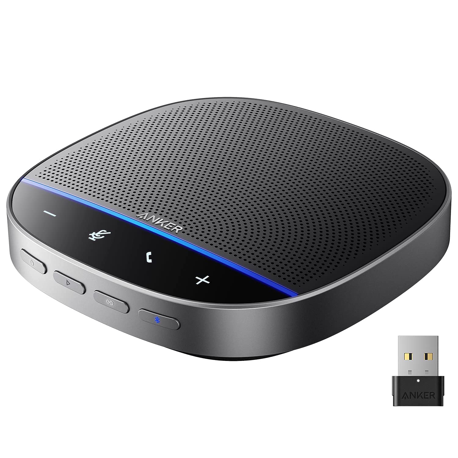 Anker PowerConf S500 Speakerphone with Zoom Rooms and Google Meet Certifications