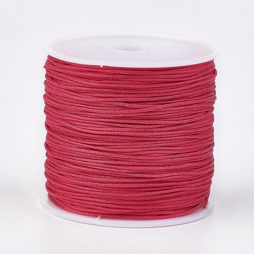 Nylon Cord for Bracelets 45M 1mm Chinese Knots Thread Red Beading Thread Decorat