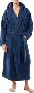 DAVID ARCHY Mens Soft Fleece Long Bath Robe