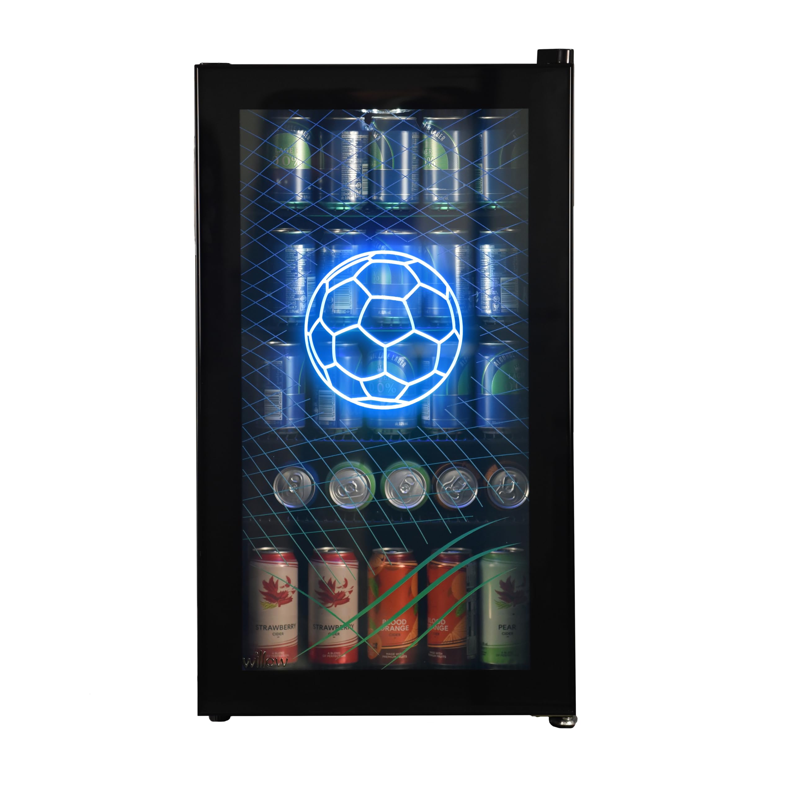 Willow WFBC98B 98L Freestanding Undercounter Beverage Cooler/Drinks Fridge, with