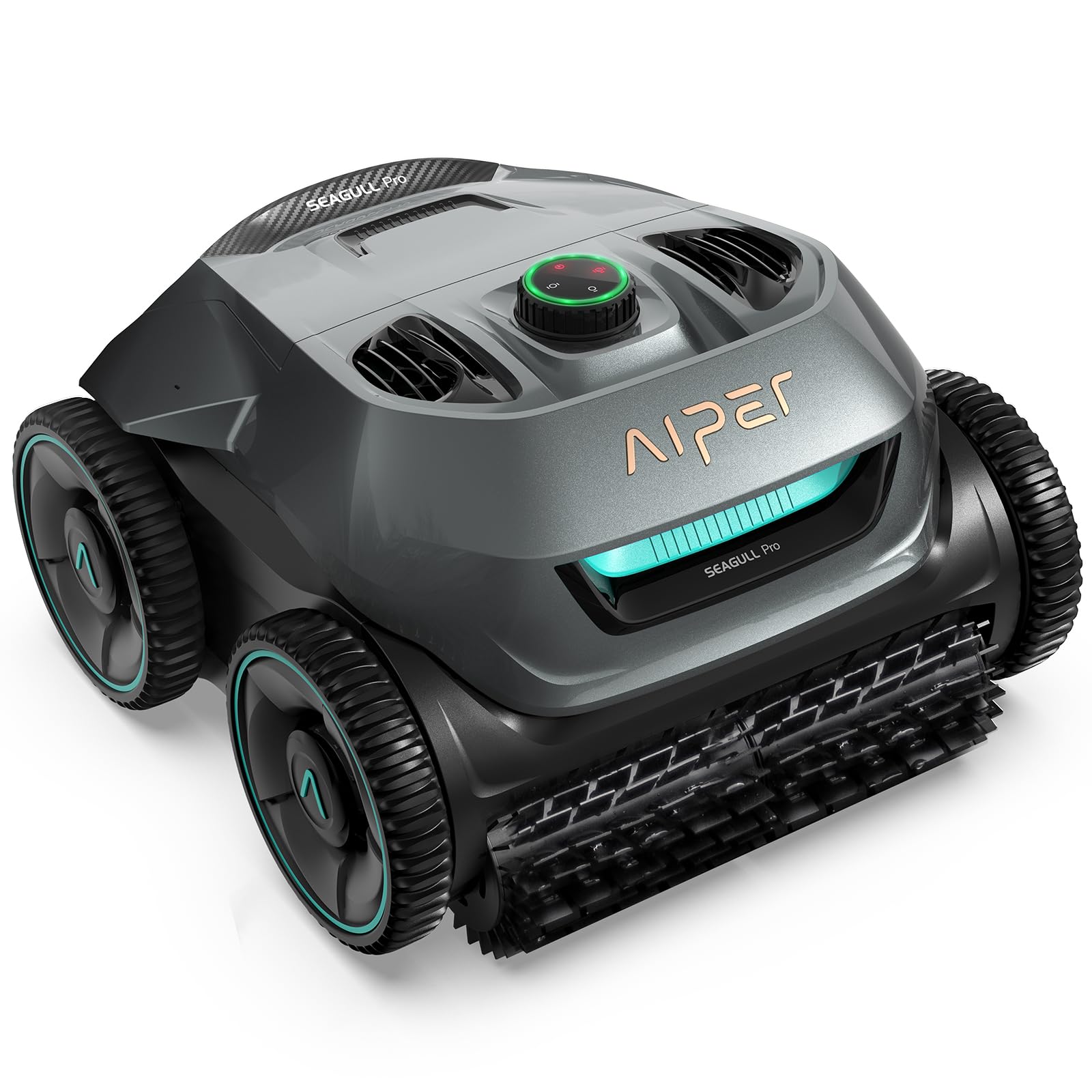 AIPER Cordless Robotic Pool Cleaner, WavePath Navigation, Wall-Climbing, Quad-Mo