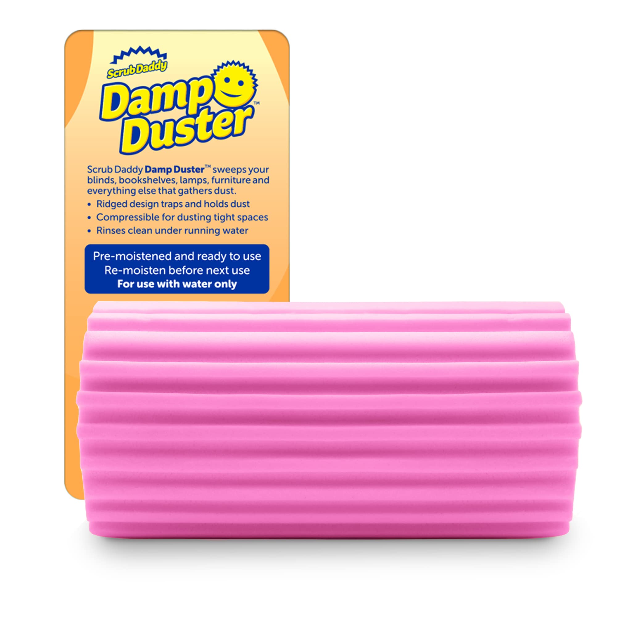 Scrub Daddy Damp Duster, Multipurpose Dusters for Cleaning - Wooden & Venetian B