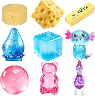 9Pack Squishy Set, Soft Squeeze Stress Relief Toys for Kids & Adults, Fidget Sensory Toy Bundle, Party Favors, Classroom Prizes & Gift Box, Non-Toxic, Durable & Collectible