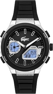 Lacoste LC33 Kollektion Analoge-Digitale Multifunktions-Quarzuhr mit Silikonarmband