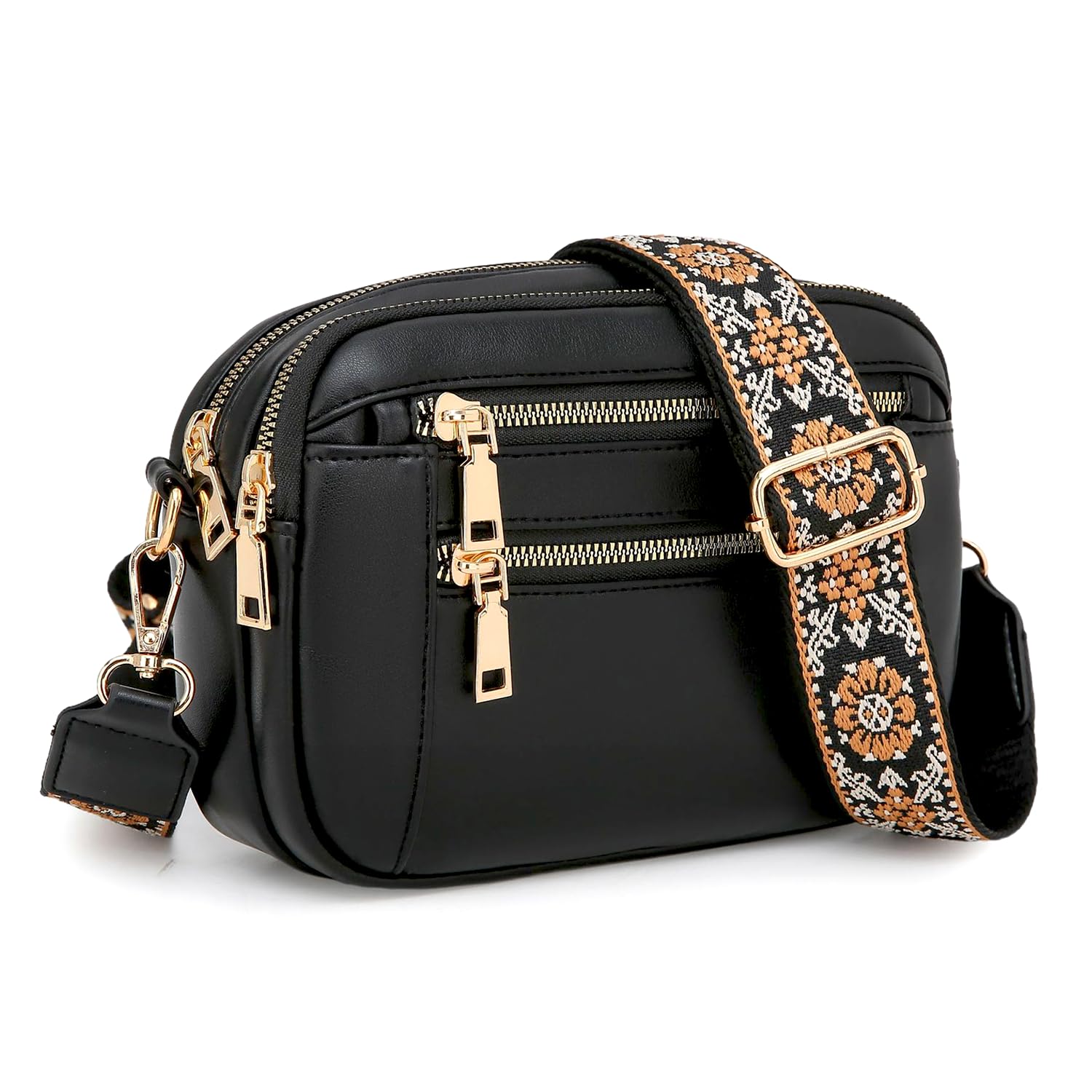 Crossbody Purse for Women Small Crossbody Bags Trendy Vegan Leather with Adjusta
