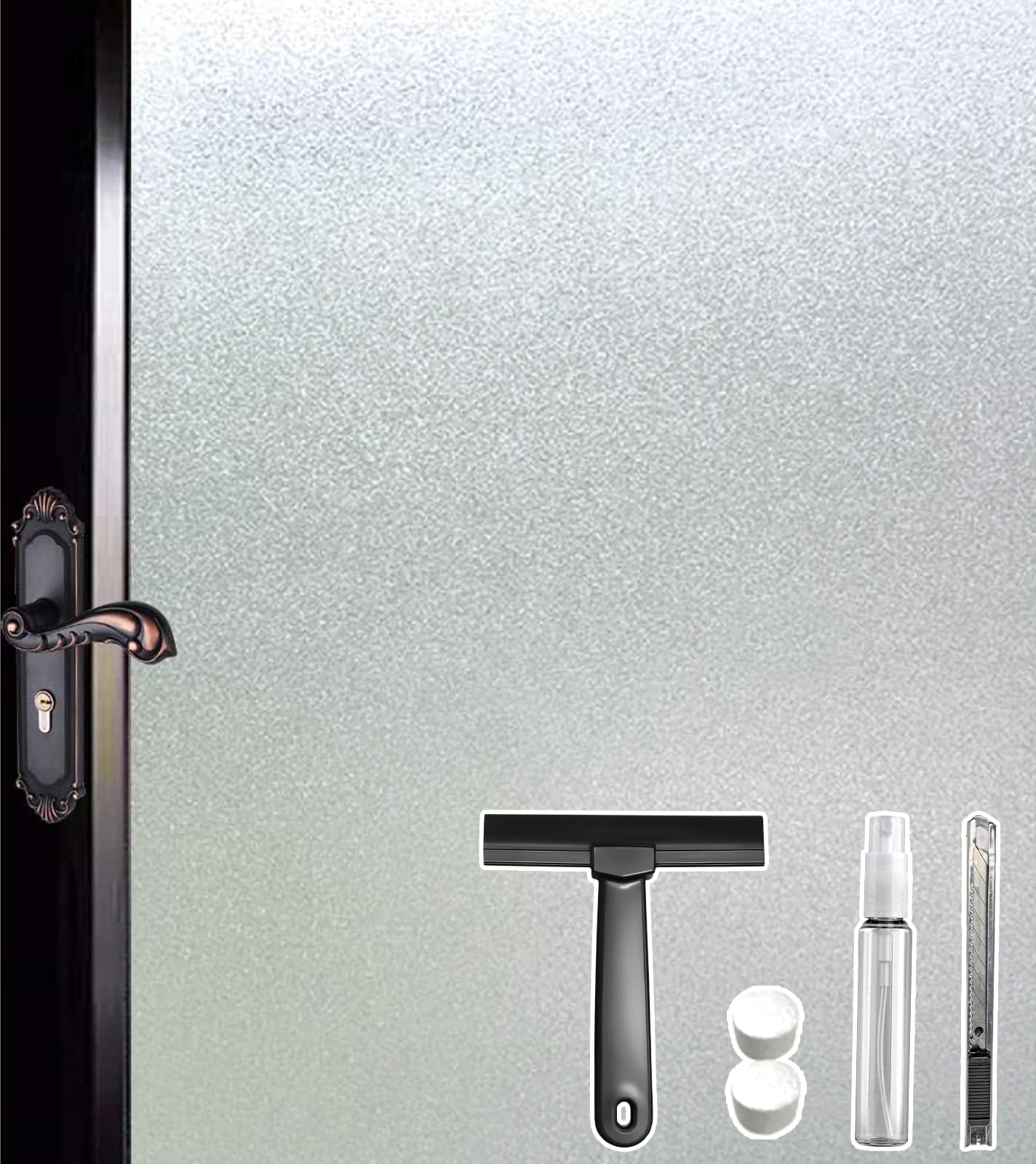 DUOFIRE Privacy Window Film Frosted Glass Film Static Cling Window Films | 44.3 