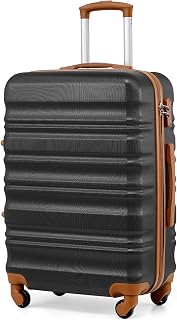 COOLIFE 24 Inch Medium Suitcase, Hard Shell Lightweight ABS+PC Luggage