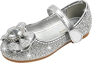 FStory&Winyee Girls' Princess Shoes Children's Sandals Party Glitter Crystal Shoes Girls Costume Accessories Carnival Fancy Dress Party Performance Fancy Dress Dance Ball