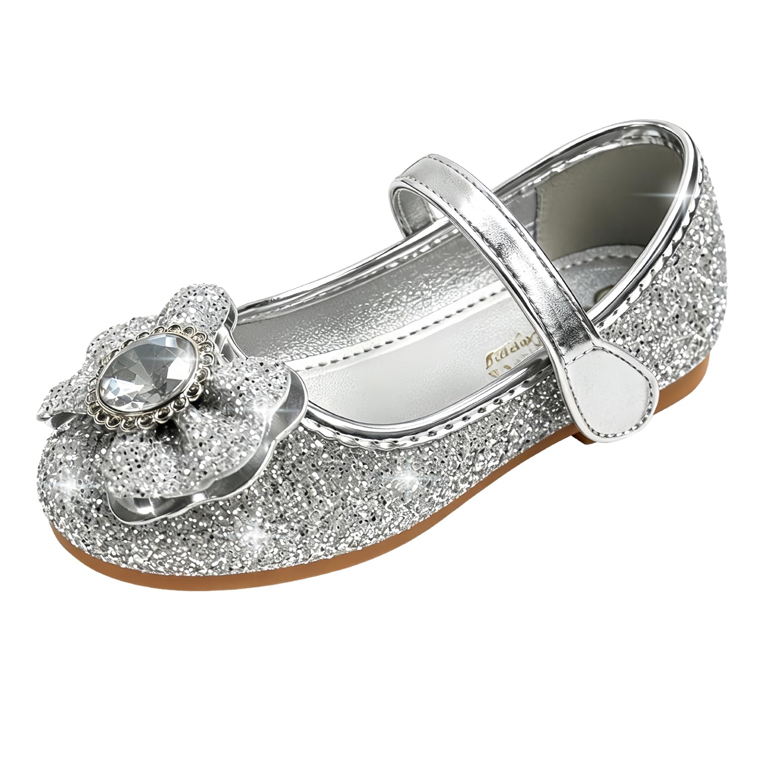FStory&Winyee Girls' Princess Shoes Children's Sandals Party Glitter Crystal Sho