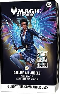 Magic: The Gathering Foundations Commander Deck - Calling All Angels | 100-Card Deck + Accessories