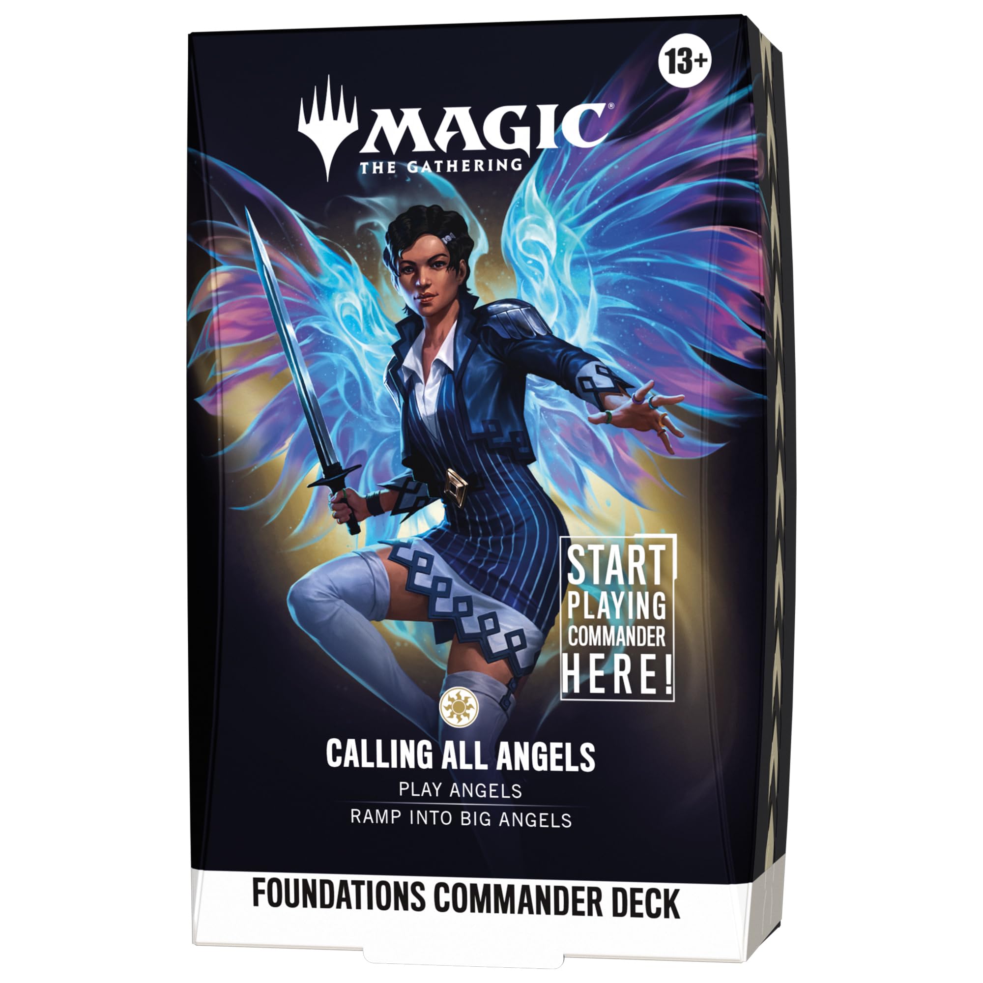 Magic: The Gathering Foundations Commander Deck - Calling All Angels | 100-Card 