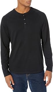 Amazon Essentials Men's 100% Cotton Long Sleeve Baker Collar Shirt
