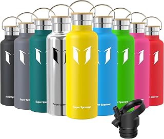Super Sparrow Drinking Bottle, Stainless Steel Water Bottle, 750 ml, Insulated Bottle, Perfect Thermos Flask for Running, Fitness, Yoga, Outdoors and Camping, BPA-Free