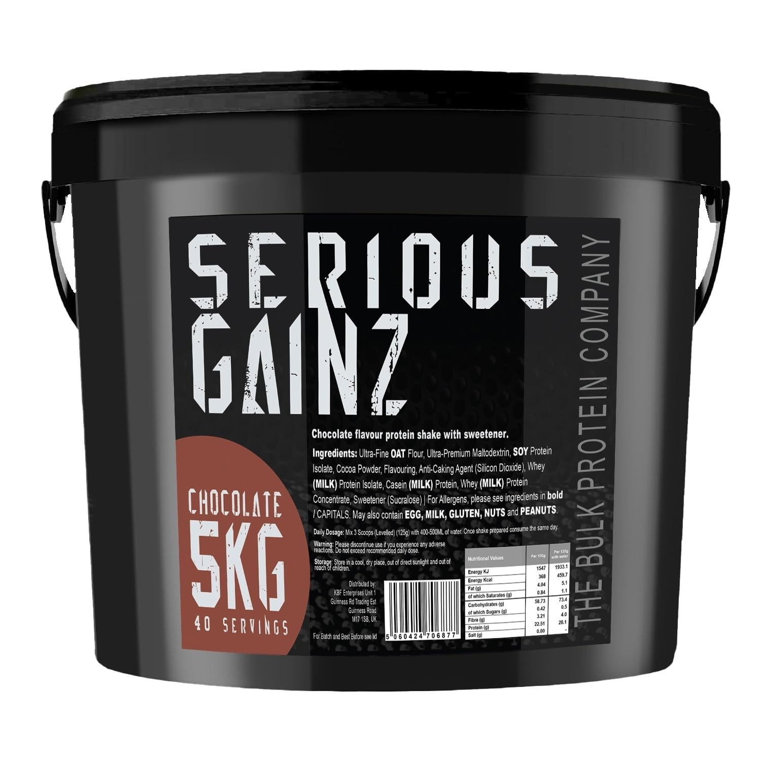 The Bulk Protein Company, Serious Gainz - Vegetarian Whey Protein Powder - Weigh