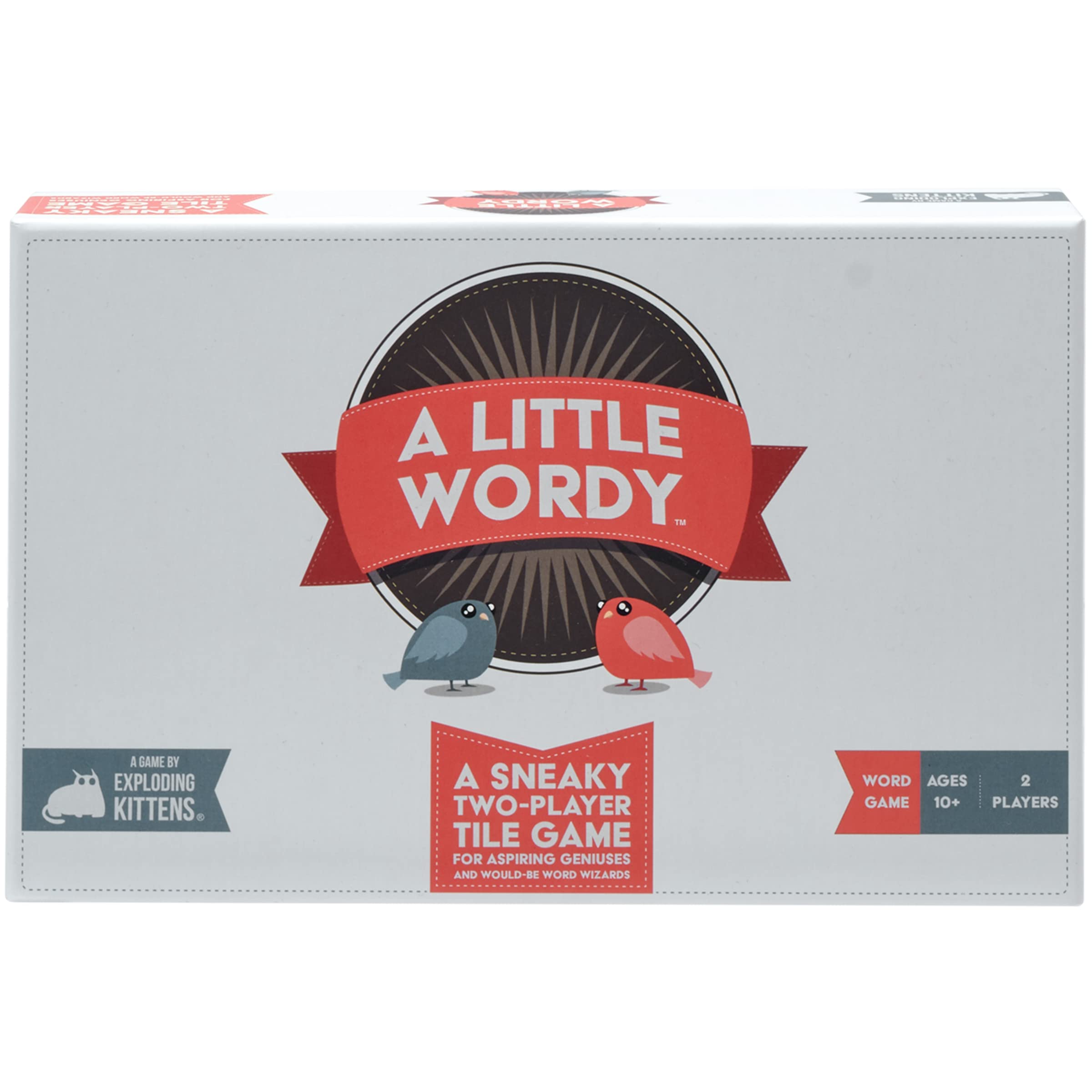 Exploding Kittens A Little Wordy, 2 Players, Age 10+ Word Game | Make a secret w