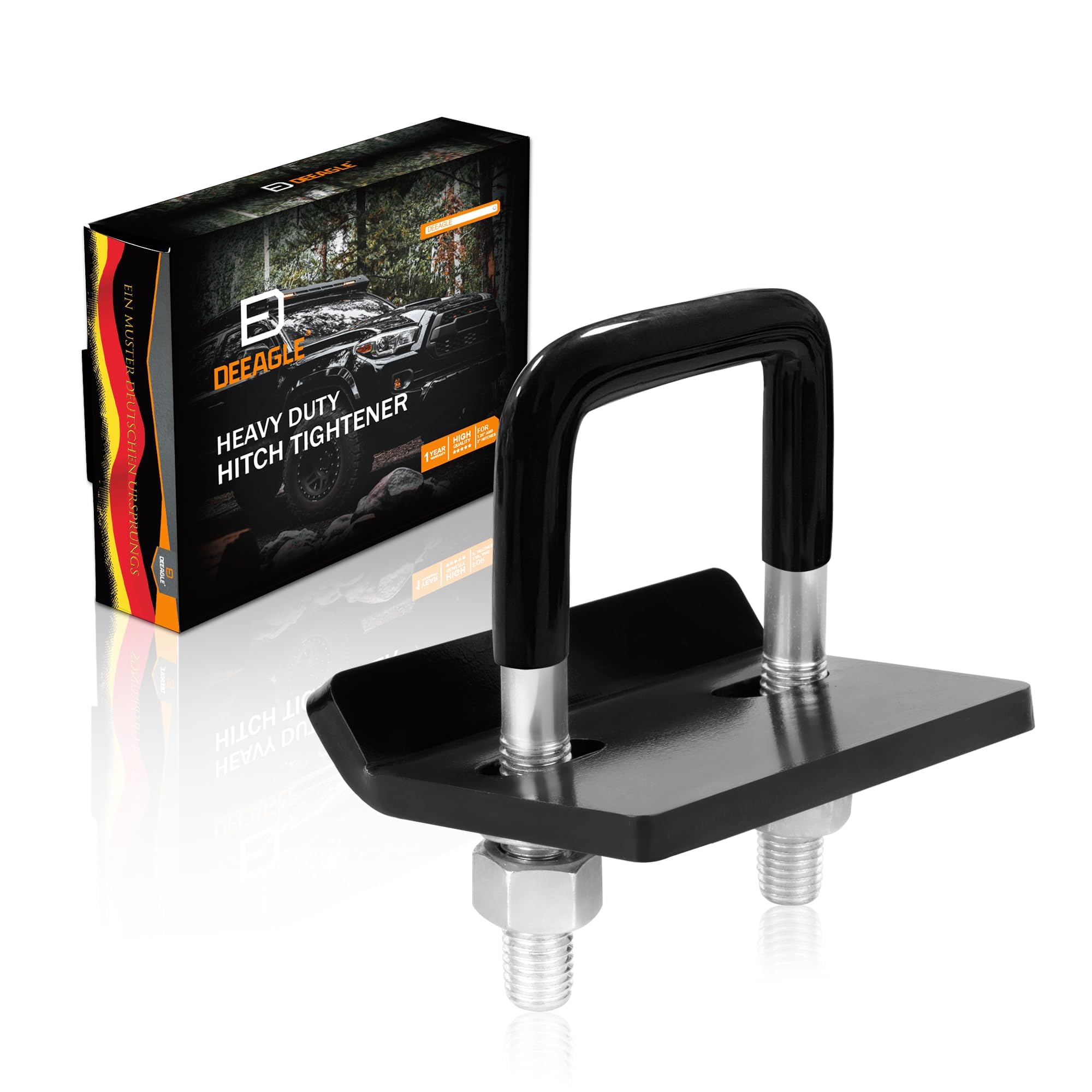DEEAGLE Hitch Tightener Anti Rattle Stabilizer for 1.25" to 2" Hitch | Reduce Mo