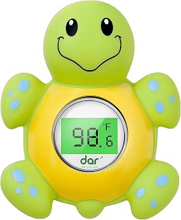 DAR DAROUXIAO Baby Bath Thermometer for Tub,Floating Digital Water Temperature Thermometer with Instant Accurate Reading,3-Color Safety Light,Auto On/Off for Newborn,Infant &amp; Toddler