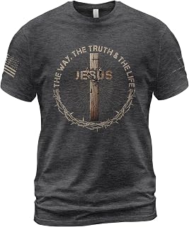 Jesus The Way The Truth The Life Shirt Men, Cross Tees 2