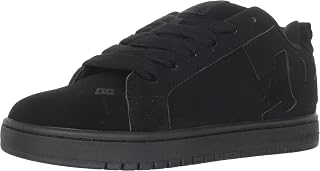 DC Men's Court Graffik Shoes - Black/Black, EU 38.5