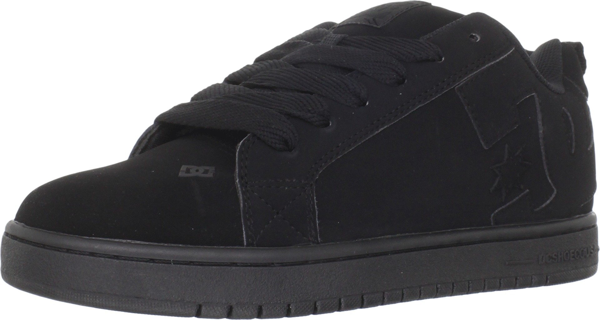 DC Men's Court Graffik Shoes - Black/Black, EU 38.5