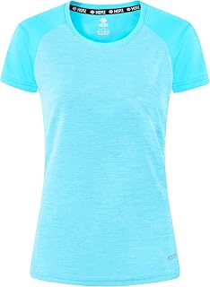 MoFiz Maglietta sportiva da donna a maniche corte UPF 50+, protezione solare, ad asciugatura rapida, per corsa, allenamento, atletica