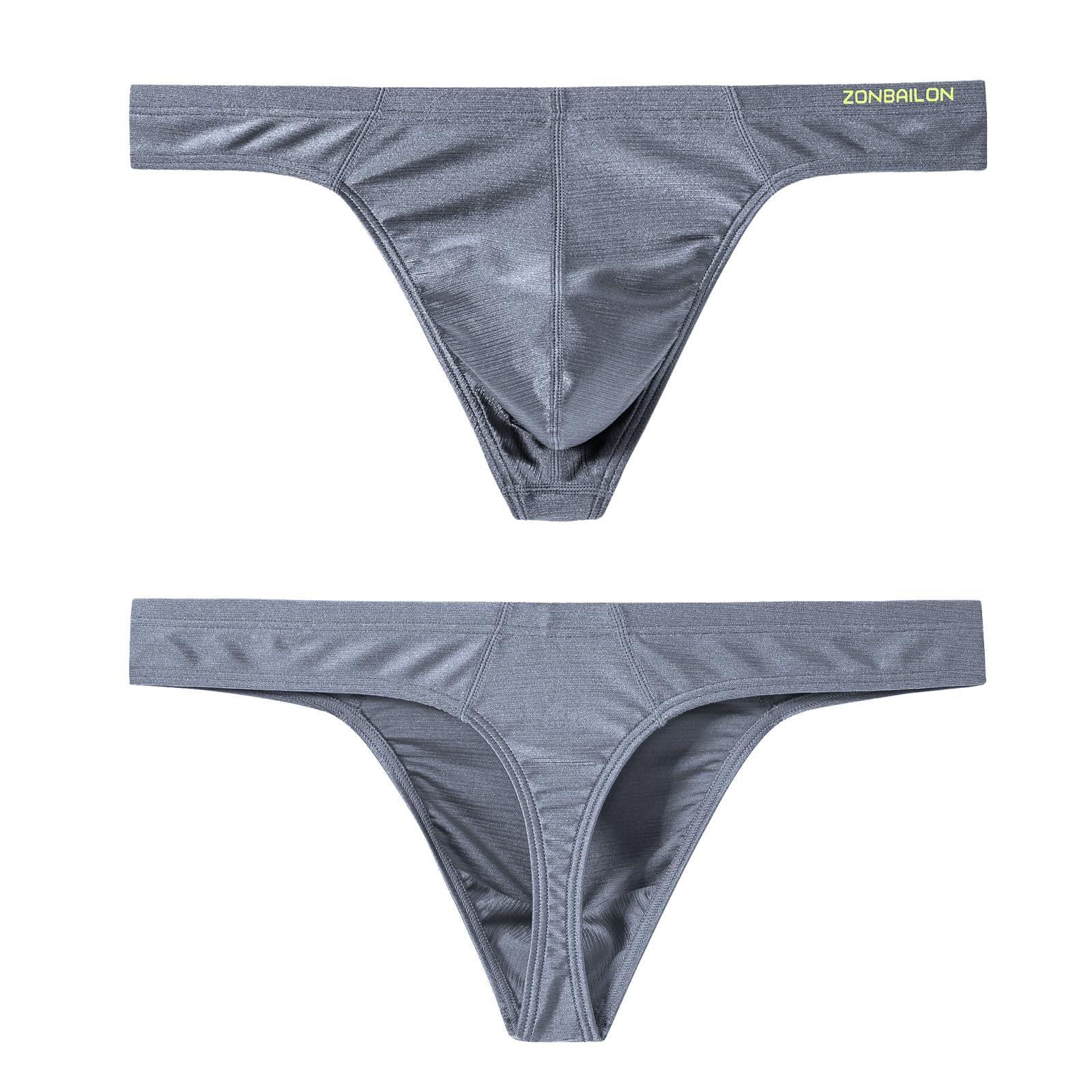 JINSHI Mens Sexy Shiny Silk Thongs Athletic Thongs T-Back Bikini