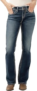 Silver Jeans Co. Womens Suki Mid Rise Curvy Fit Bootcut Jeans - LegacyJeans