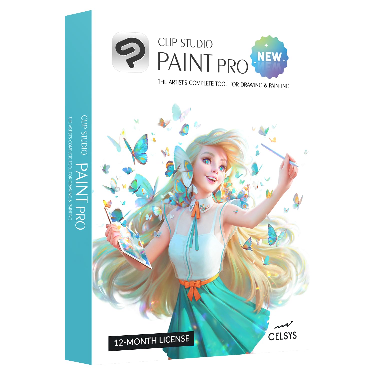 CLIP STUDIO PAINT PRO - New | 12 Months License | 1 Device | for PC, macOS, iPad