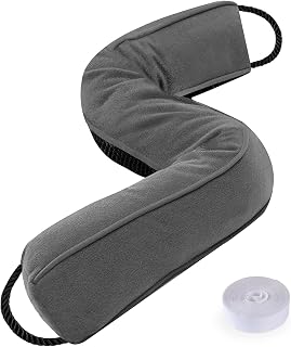 Sunolga Door Draft Stopper, Removable Washable Cover, 38", Gray | Weighted Gap Filler, Blocks Hot and Cold Air, All-Season Seal, Easy Install, Noise & Wind Blocker, Home Essentials
