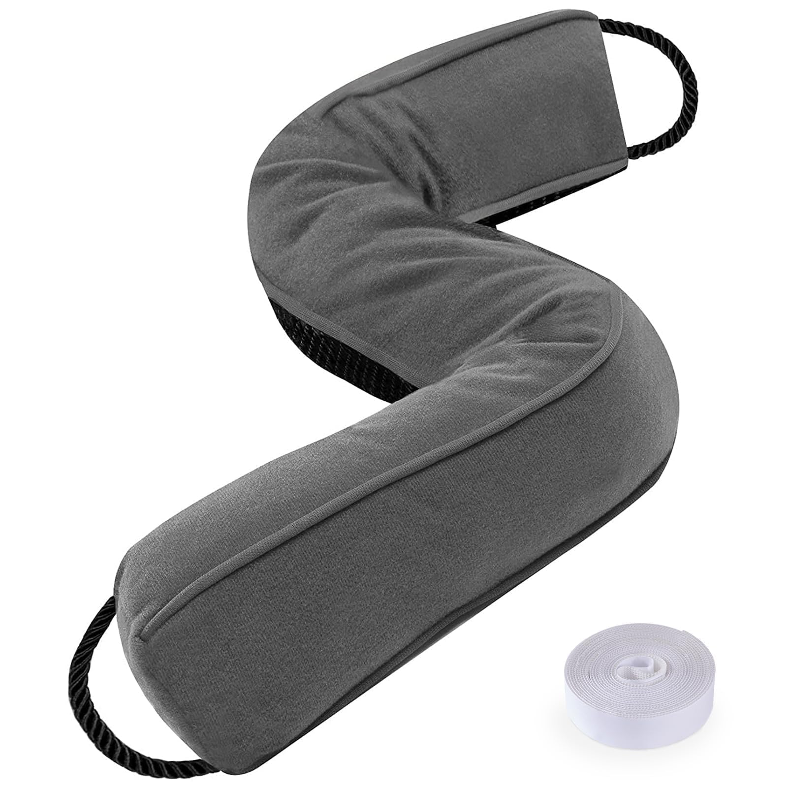 Sunolga Door Draft Stopper, Removable Washable Cover, 38", Gray | Weighted Gap F