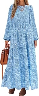PRETTYGARDEN Floral Wedding Guest Dresses for Women Casual Dress