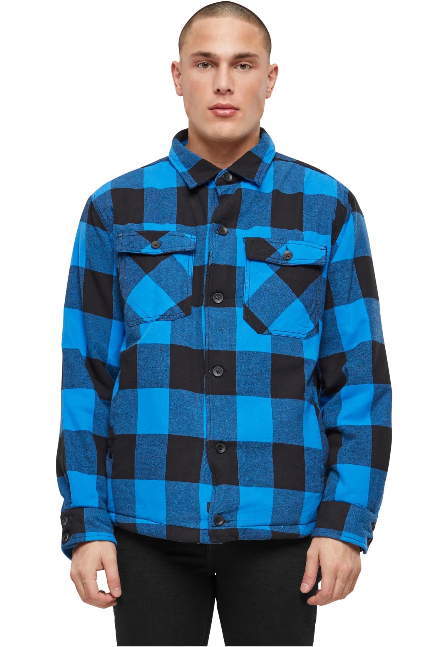 Brandit Lumberjack Jacket Man Between weather jacket black/red