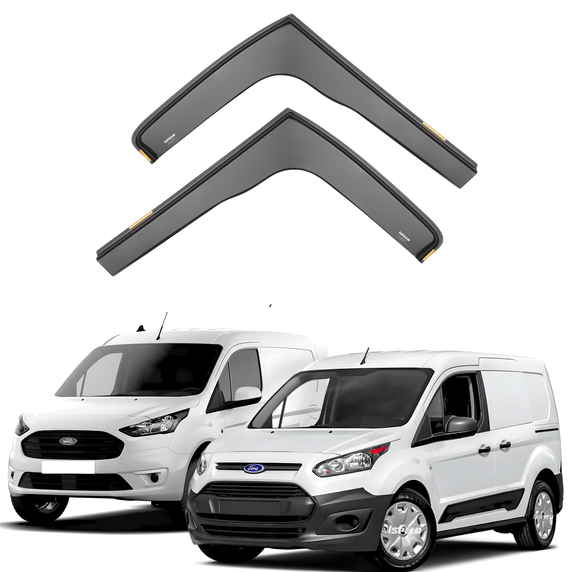ISPEED Wind Deflectors for FORD TRANSIT/TOURNEO CONNECT MK2 2013-2023 2pc Set | 