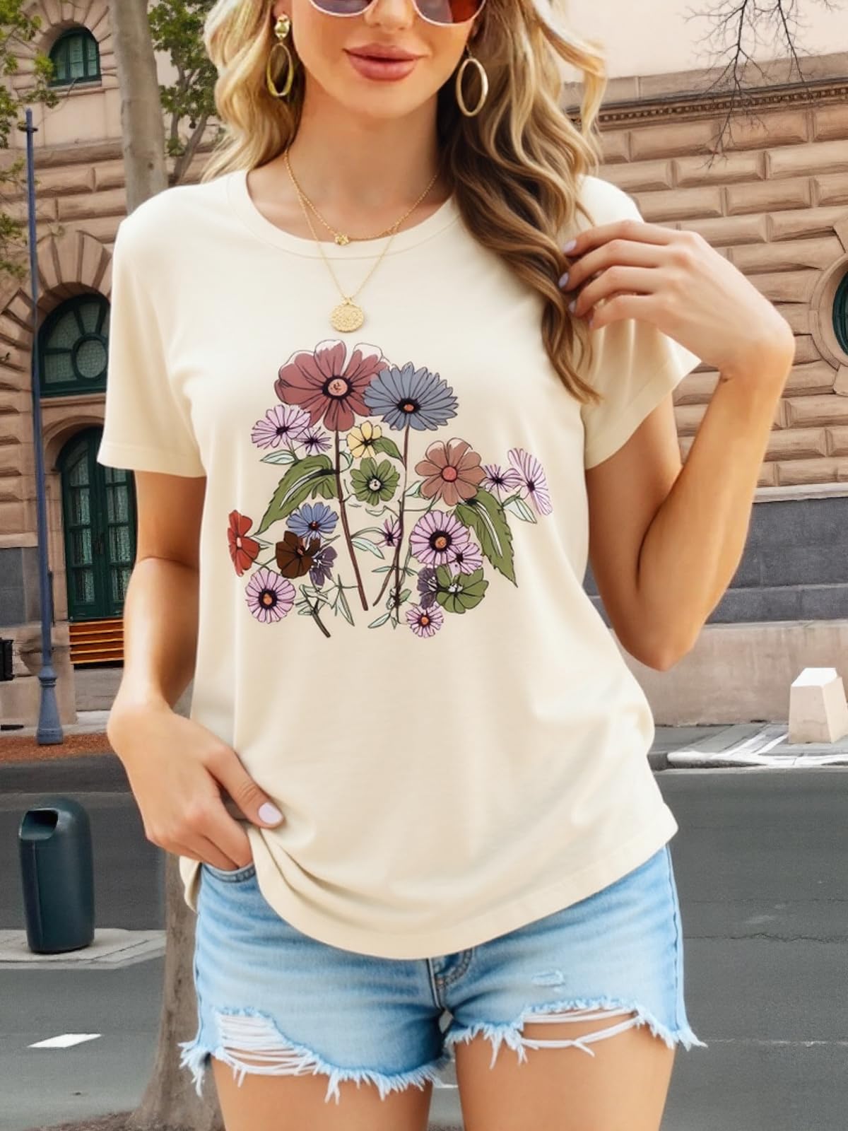 graphic t shirts for women, casual summer tops, loose fit, short sleeve t-shirt,