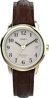 Timex Women's Easy Reader Date Leather Strap 25mm Watch