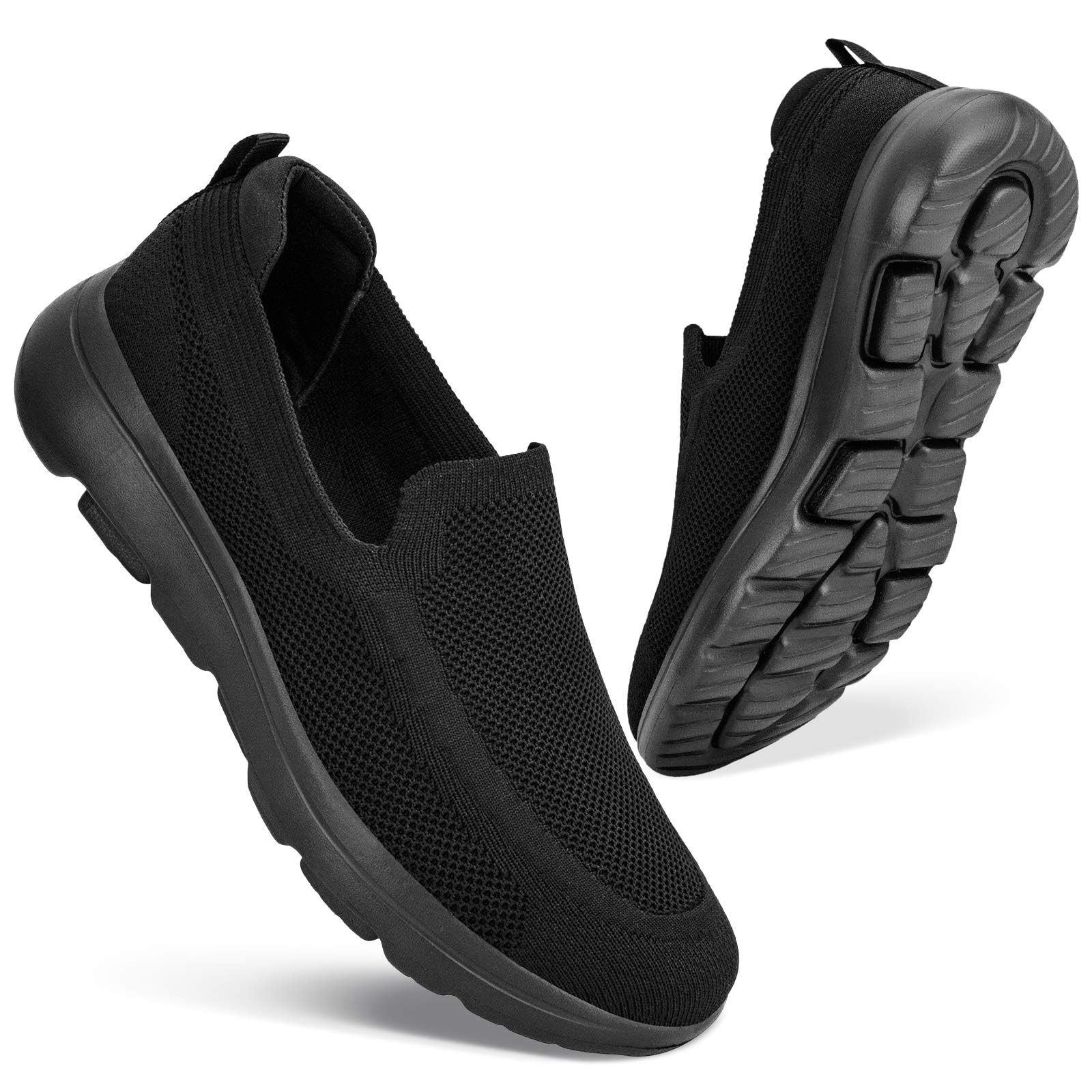konhill Men's Slip-On Sports Shoes – Lightweight, Breathable and Comfortable for