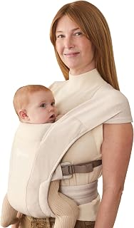 Ergobaby Embrace Newborn Baby Carrier for Infants 0-12 Months | Ergonomic 2-Position Infant Carrier with Head and Neck Support, Hip-Healthy Positioning, Fits 7-25 lbs, Cream
