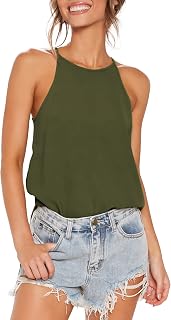 LouKeith Womens Tank Tops Casual Flowy Printed Vest Shirts Sleeveless Cotton Soft Summer Tees Blouses