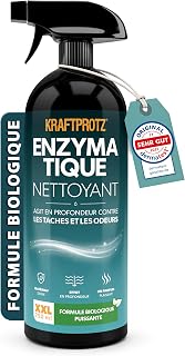 Enzymatic Cleansing Spray 750 ml - Organic Anti-Odour Stain Remover | Removes odours and stains, deep action, urine, sweat, dirt, animal odors, sofa, carpet, mattress, car