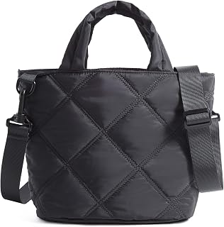 BAGSMART Crossbody Bags for Women, Lightweight Purses for Women, Quilted Puffer Tote Handbags for Daily Use,Shop,Travel