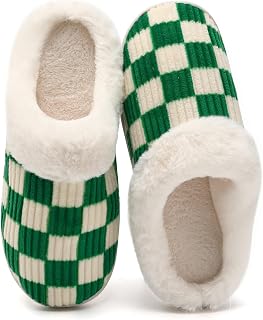 House Slippers for Women & Men Fuzzy Casual Indoor/Outdoor Shoes