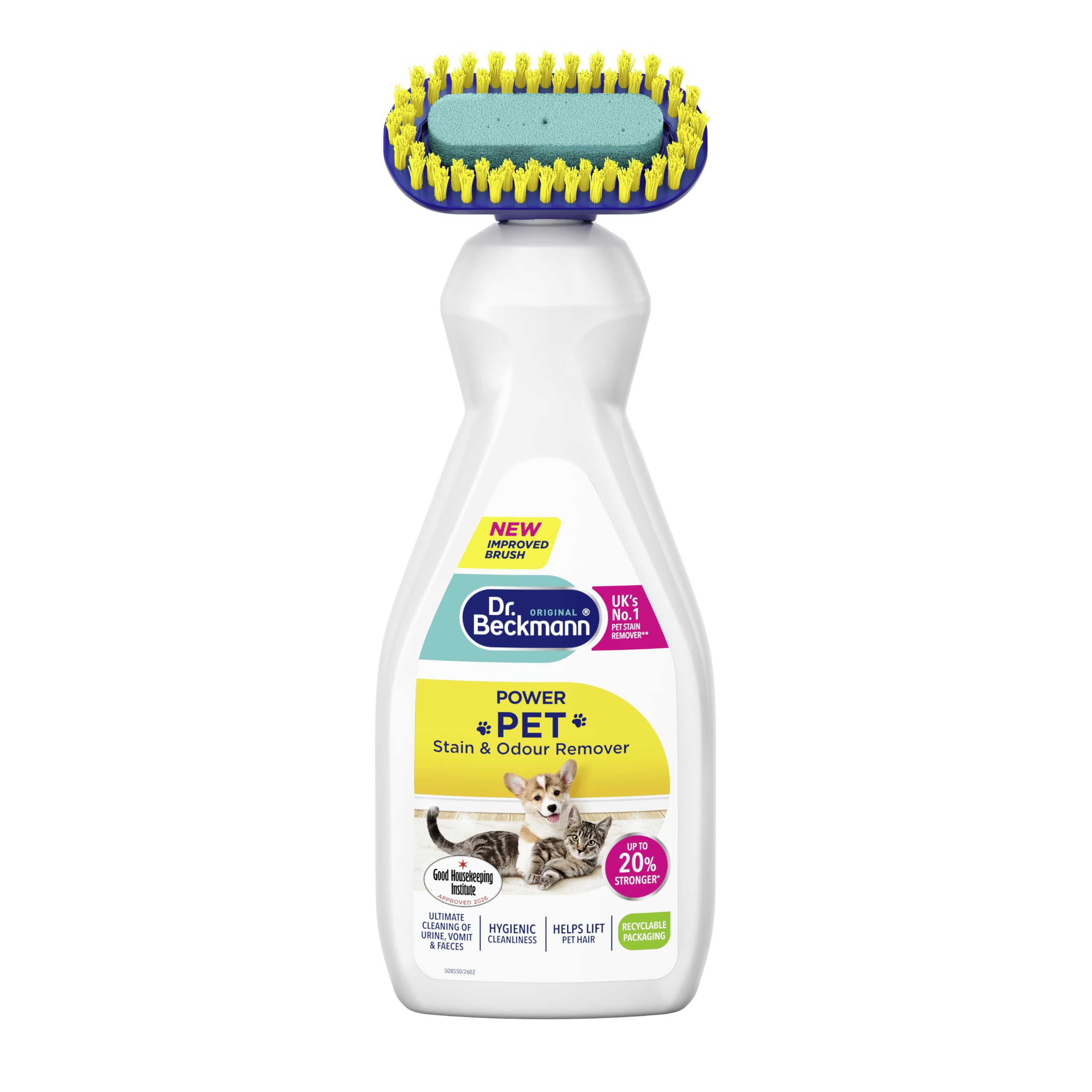 Dr. Beckmann Pet Stain & Odour Remover, Eliminates stains and odours caused by p