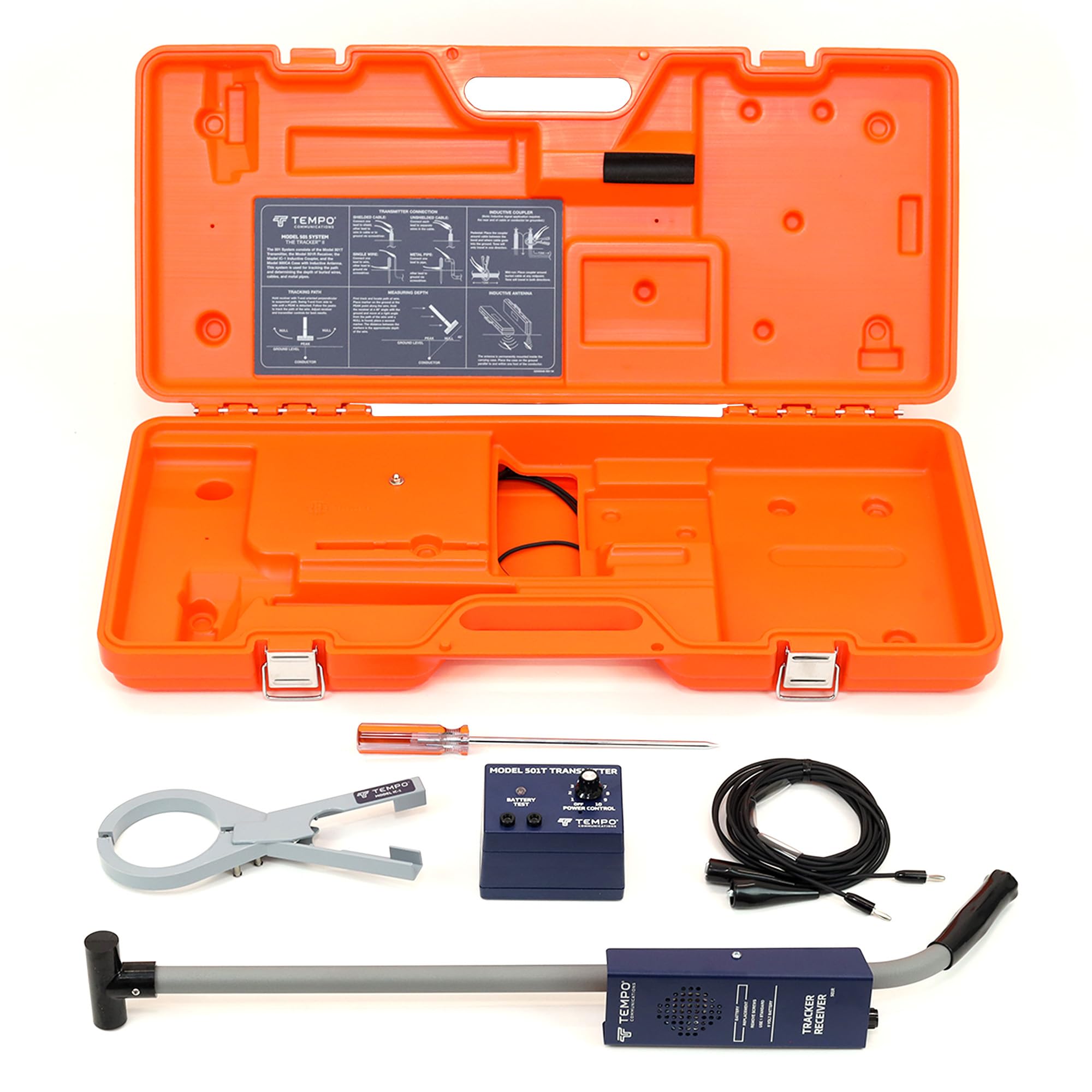 TEMPO Communications 501 Tracker II Underground Wire Locator, Buried Wire Locato