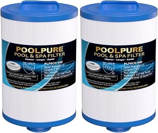 POOLPURE Whirlpool Filter 6CH-940, Replaces PWW50P3, 1.5" SAE Thread | 2-Pack. For Whirlpool / Hot Tub. Fits Filbur FC-0359, Waterway 817-0050, 03FIL1400, 25252, 378902. Verify thread.