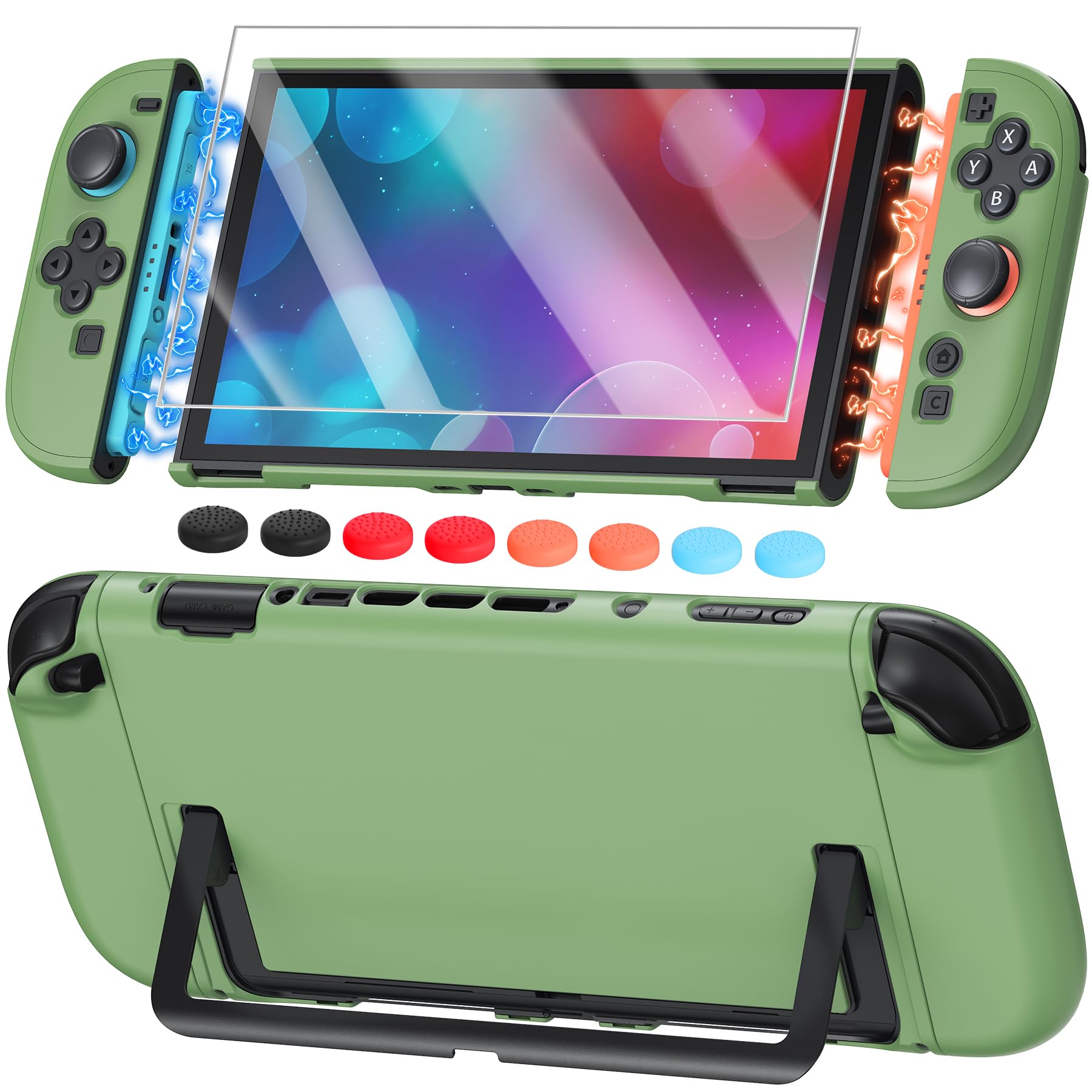Switch 2 Cover Case&Screen Protector, FYOUNG Will Skin Dockable Shell | Dockable