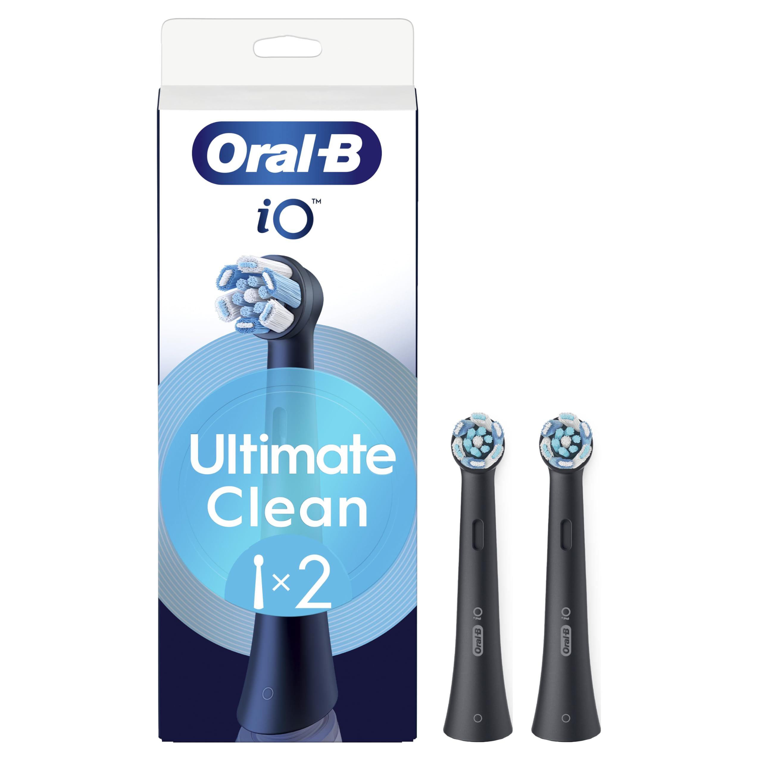Oral-B iO Series Ultimate Clean Replacement Brush Heads, 2 Count, Black - Origin