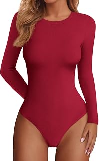 PRETTYGARDEN Body da donna 2026 Primavera Camicie a maniche lunghe aderenti a coste di base a strati Top autunno moda inverno vestiti